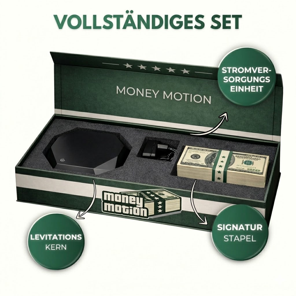 Money Motion™ – Schwebende  Lampe mit 3 Farben