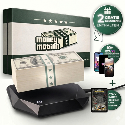 Money Motion™ – Schwebende  Lampe mit 3 Farben