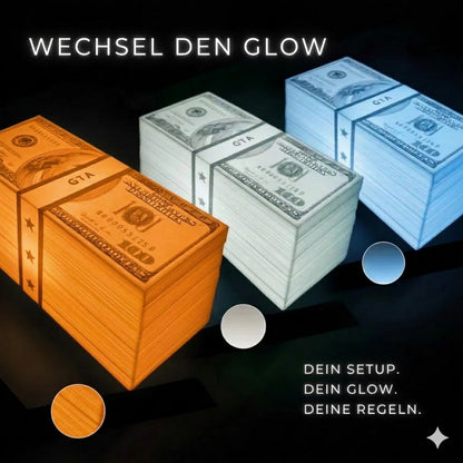Money Motion™ – Schwebende  Lampe mit 3 Farben